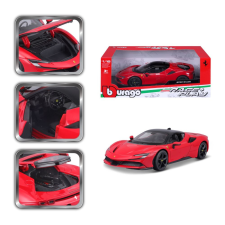 BBurago 1:18 Ferrari SF90 Stradale piros autópálya és játékautó