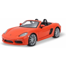 BBurago 1:24 Plus Porsche 718 Boxster narancssárga autópálya és játékautó