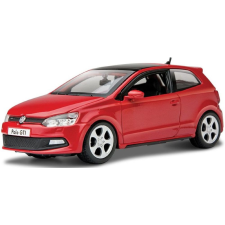BBurago 1:24 Plus VW Polo GTI Mark 5 piros autópálya és játékautó