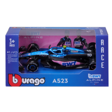  Bburago 1 /43 F1 versenyautó - Alpine A523 #10 (Pierre Gasly) autópálya és játékautó