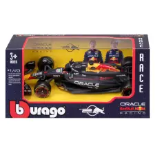  Bburago 1/43 F1 versenyautó - Red Bull Racing RB20 autópálya és játékautó