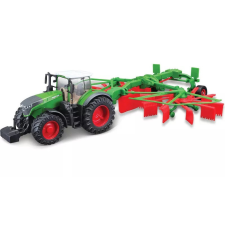 BBurago 1:50 Traktor Fendt 1050 Vario szénapörgetővel autópálya és játékautó