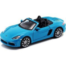 BBurago autó Porsche 718 Boxster 1:24 kék autópálya és játékautó