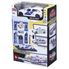  Bburago city 1 /43 - Audi A6 rendőrautó és rendőrörs autópálya és játékautó