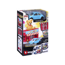 Bburago Jr. Bburago City Játékbolt + 1 db VW New Beetle kisautó - 1:43 autópálya és játékautó