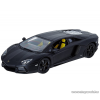 BBurago Lamborghini Aventador LP700-4 Premium Edition részletgazdag fém modell játék autó, mett fekete, 1:18 méretarányú