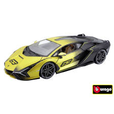 Bburago Lamborghini Sian FKP 37 modellautó autópálya és játékautó