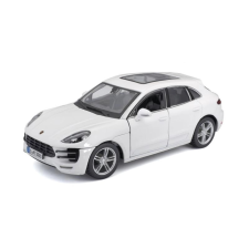 Bburago Porsche Macan kisautó, fehér autópálya és játékautó
