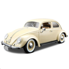 BBurago Volkswagen Beetle (1955) autó bézs színben 1/18  (15612029W) (Bburago 15612029W) autópálya és játékautó