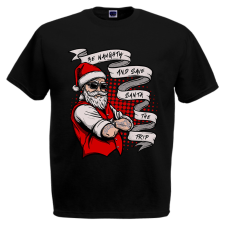  Be Naughty - Karácsonyi Férfi Póló férfi póló