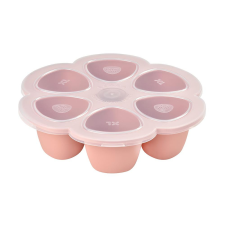 Beaba - Szilikon multifunkciós bébiétel tároló - 6 x 150 ml - Sötét rózsaszín babaétkészlet