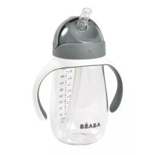 Béaba Szívószálas Ivópohár 300 ml - Sötétszürke itatópohár