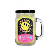 Beamer Candle Smoke Killer illatgyertya üvegedényben, füllel és fém kupakkal – Reefer Madness - nagy gyertya