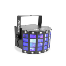 Beamz BeamZ Butterfly (3x3W) RGB 24 optikás LED derby fényeffekt + Stroboszkóp világítási kellék
