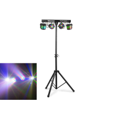 Beamz BeamZ PartyBar2 2x Par + 2x Derby (RGBW) fényeffekt szett világítási kellék