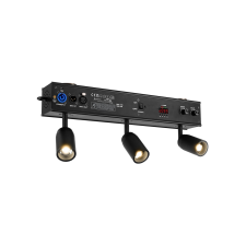  BeamZ EZYBar3 3x10W Színpadi COB Meleg/Hideg fehér LED Reflektor, DMX party kellék