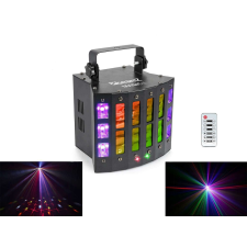 BeamZ Magic2 (9x3W) RGBAWP 24 optikás + UV + Stroboszkóp + Lézer DMX derby fényeffekt világítási kellék