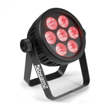 Beamz Professional BAC500 Aluminium, ProPar, 7 x 14W 1 LED diódában, RGBA-UV-CW/WW, fekete világítás
