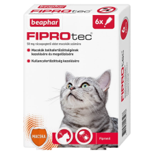 Beaphar Fiprotec Cat Bolha/Kullancsirtó Spot on Macskáknak 6x0,5ml élősködő elleni készítmény macskáknak