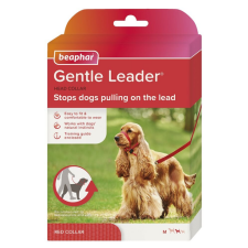 Beaphar Gentle Leader M Obroża Uzdowa Średnia Czerwona nyakörv, póráz, hám kutyáknak