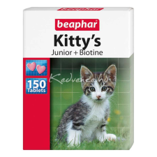  Beaphar Kitty&#039;S Junior Étrendkiegészítő Jutalomfalatok Macskáknak 150 db jutalomfalat macskáknak