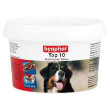 Beaphar Top 10 Multivitamin Tabletta Kutyáknak 180 db vitamin, táplálékkiegészítő kutyáknak