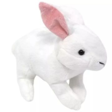 Bear Impex Fehér nyuszi plüssfigura - 18 cm plüssfigura