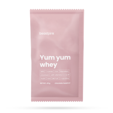 BeastPink Yum Yum Whey minta 30 g karamellás keksz vitamin és táplálékkiegészítő