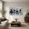  Beatles roncsautós fekete-fehér fotó vászonkép