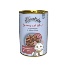  Beatrix Adult nedves macskaeledel marhahússal konzerv 415 g macskaeledel