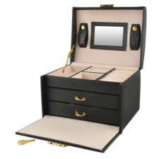 Beautylushh ékszeres doboz, fekete ékszerdoboz