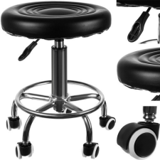 Beautylushh Fodrászszék SF23505 zsámoly fekete forgószék