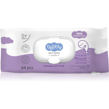 Bebble Wet Wipes Lavender nedves törlőkendők gyermekeknek levendulával 64 db törlőkendő