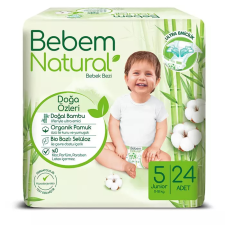 Bebem Natural pelenka bambuszrosttal 5 junior (11-18kg) 24db pelenka