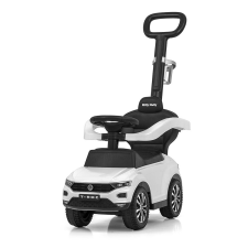 Bébitaxi tolókarral VOLKSWAGEN T-ROC Milly Mally fehér (a csomagolás sérült) lábbal hajtható járgány