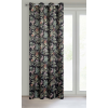  Becky bársony sötétítő függöny botanikai mintával Fekete 140x250 cm