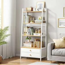 BeComfort Könyvespolc két fiókkal 40x30x150cm fehér PS05-02 bútor
