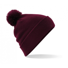 Beechfield Uniszex kötött sapka Beechfield Original Pom Pom Beanie Egy méret, Burgundi