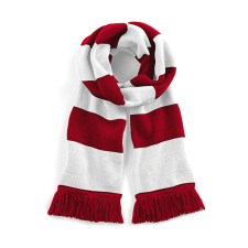 Beechfield Uniszex sál Beechfield Stadium Scarf Egy méret, Piros/Fehér női sál, kendő