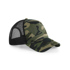 Beechfield Uniszex sapka Beechfield Camo Snapback Trucker - One Size, Jungle Camo női sapka