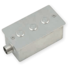 Beépítő inox doboz 3 piezo kapcsolóhoz medence kiegészítő