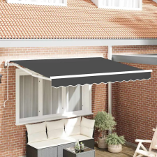  Behúzható napellenző Antracit 250 x 200 cm Poliészter és fém nyílászáró