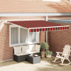  Behúzható napellenző Narancs és Barna 300 x 250 cm