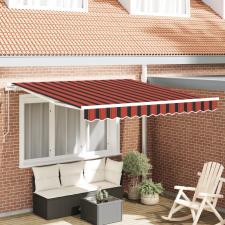  Behúzható napellenző Narancs és Barna 350 x 250 cm szövet kerti bútor