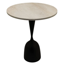  Beige márvány bárasztal – modern design szoborszerű talppal bútor