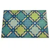  Bejárati ajtószőnyeg Chilai Home 877CHL1022, 45x70 cm, PVC, zöld/kék