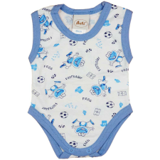 Béka mintás ujjatlan baba body kombidressz, body