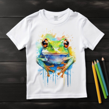  Béka póló (Gyerek)(Színes) gyerek póló