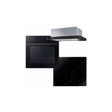 Beko beépíthető sütő-indukciós főzőlap-elszívó szett, fekete sütő