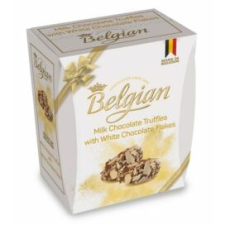 Belgian Csokoládé BELGIAN Trüffel fehércsokoládés reszelékkel 145g csokoládé és édesség